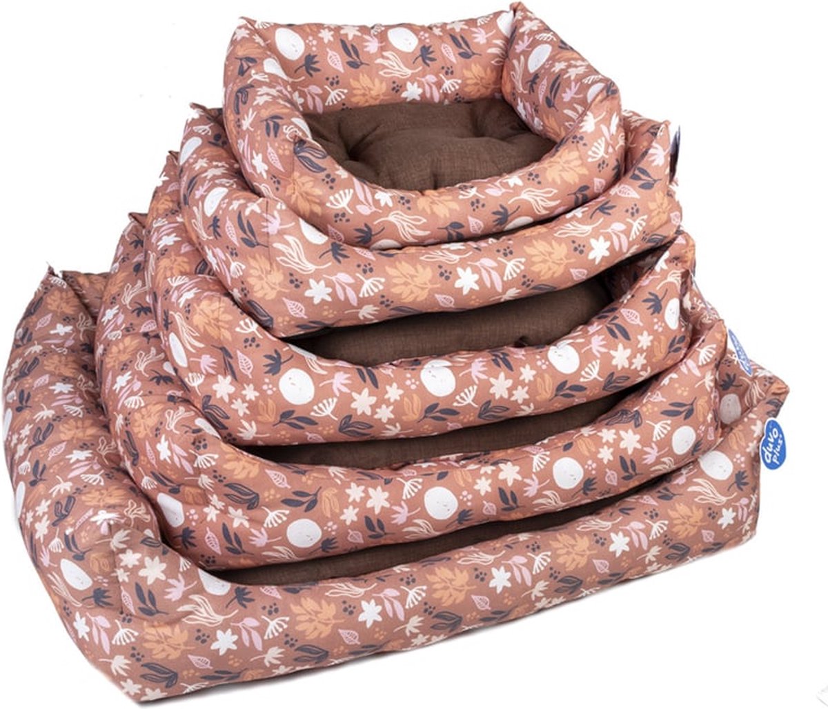 Duvoplus – Dierenkussen – Hond – Mand Rechthoekig Rustle 85x70x20cm Bruin – 1st