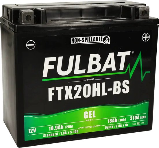 Batterie Moto Gel Fulbat FTX20L-BS