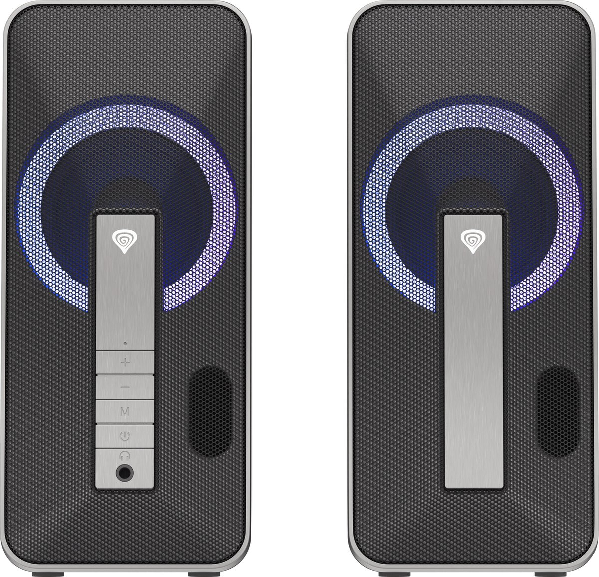 Genesis Helium 100BT Gaming speakers met RGB verlichting en Draadloze functie - Zwart