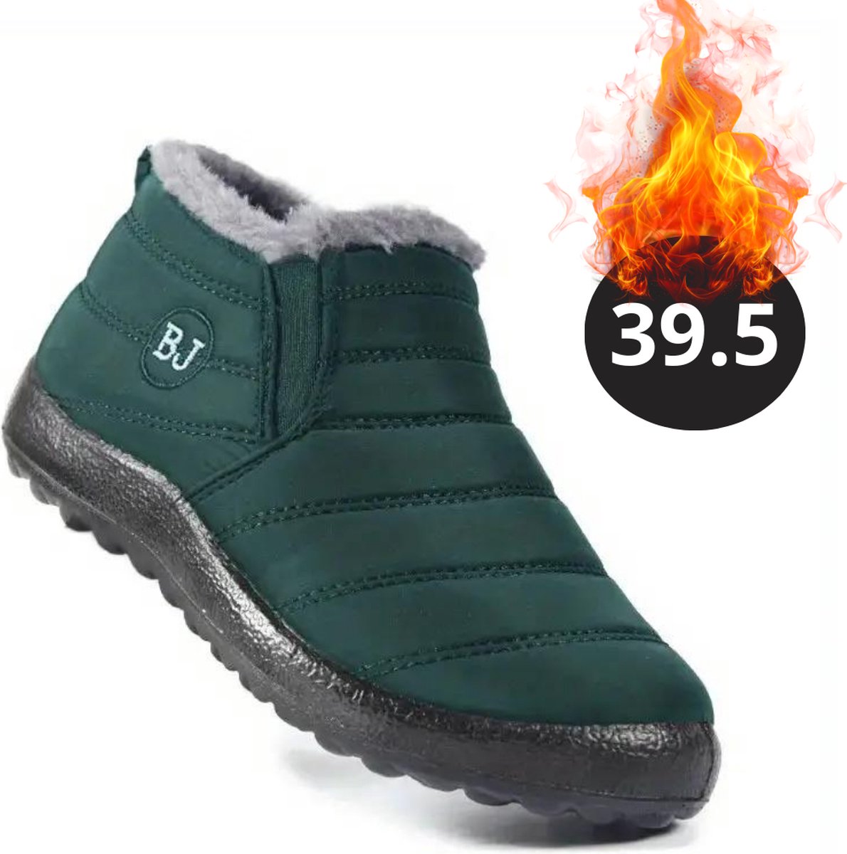 Nivard Snowboots Sneeuwschoenen Sneeuwboots Dames Wintersport Ski Skischoenen Donker 39.5 Laag Groen