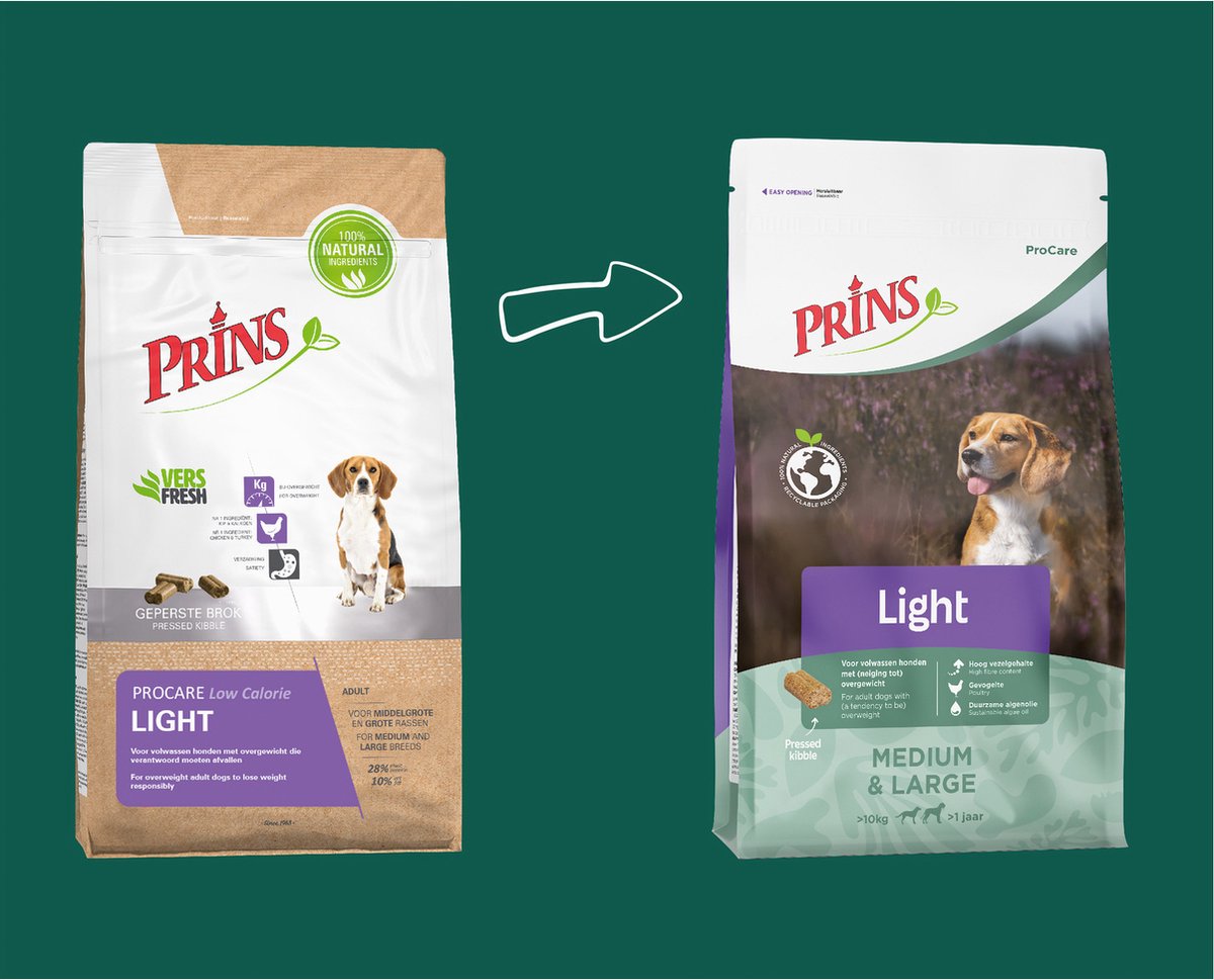 Prins ProCare Light Medium & Large - Hondenvoer - Gevogelte - 12 kg