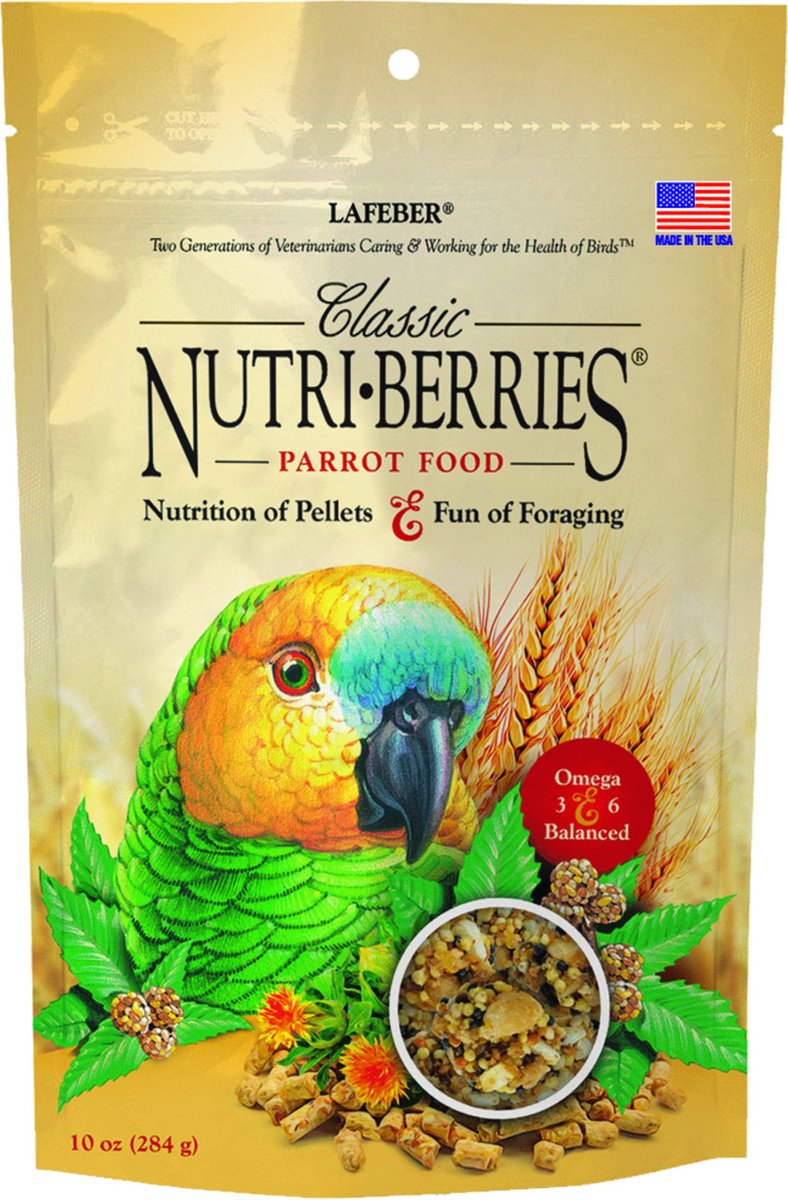 Lafeber Classic Nutri-Berries Parrot - Vogelvoer - 284 g