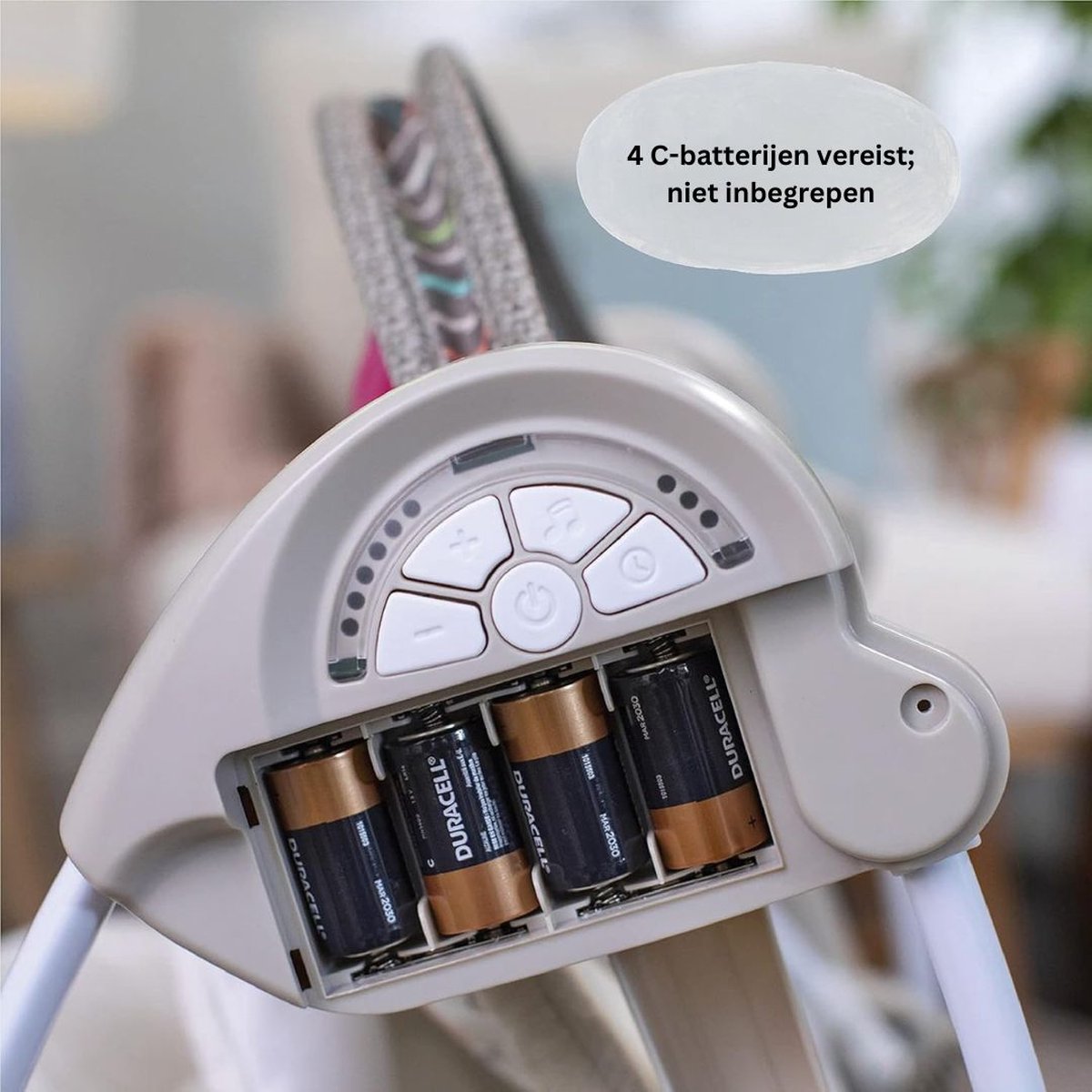 Elektrische Schommelstoel Baby - Baby Swing - Beige thumbnail 6