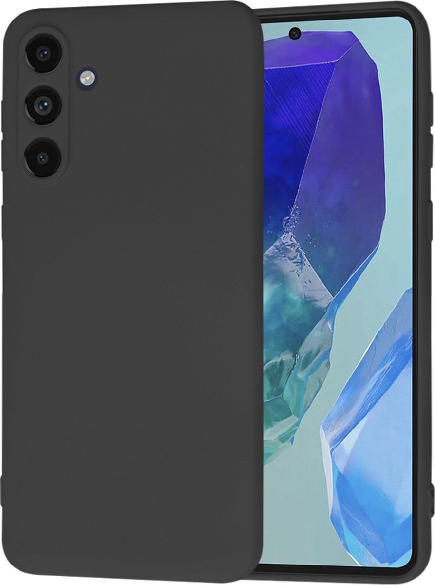 Techsuit Soft Flex Silicone Back Cover hoesje voor Samsung Galaxy M55 - Black
