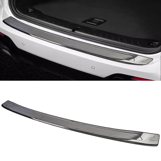 RECAMBO Bumperbescherming roestvrij staal hoogglans gepolijst, chroom look - compatibel met Mercedes GLC Coupe C253 - BJ vanaf 2016 - styling en bescherming voor de bumper