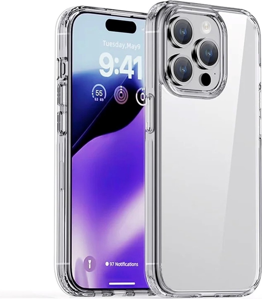 IPAKY – iPhone 15 Pro – Backcover - hoesje - Transparant