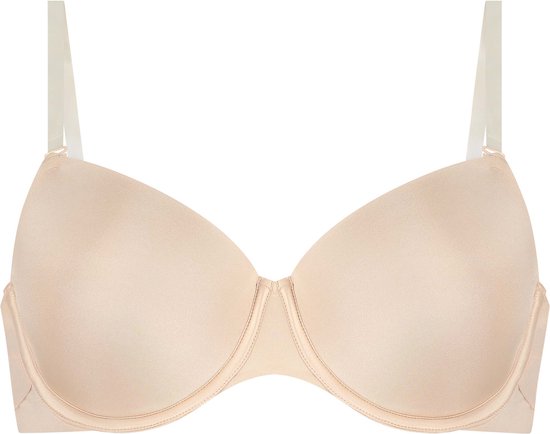 Hunkemöller Dames Lingerie Voorgevormde beugel bh Transparent Back - Beige - maat C80
