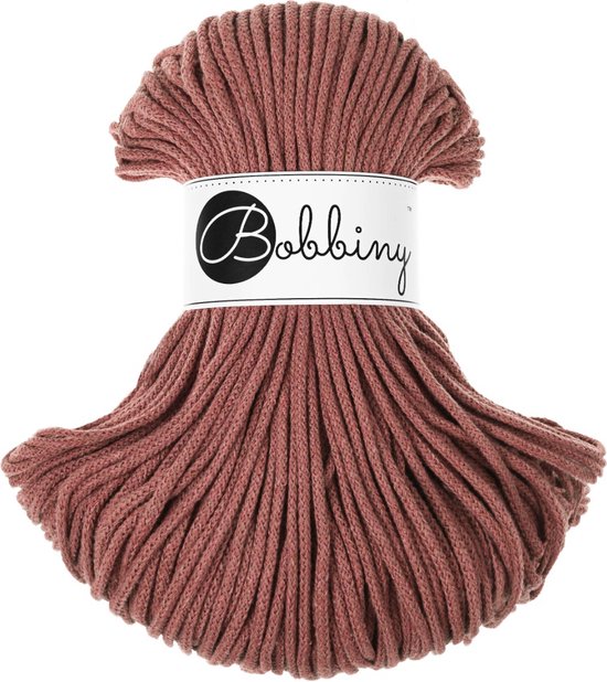 Rol Bobbiny garen in de kleur 'Sunset' (roze-bruin).