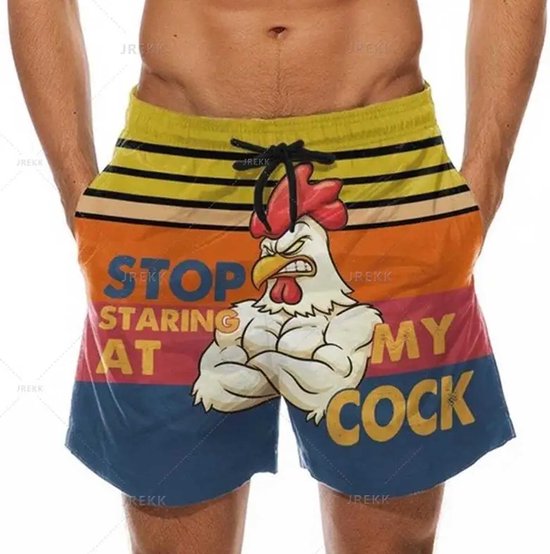 Arrêtez de regarder mon maillot de bain Cock - Shorts pour hommes - Drôle