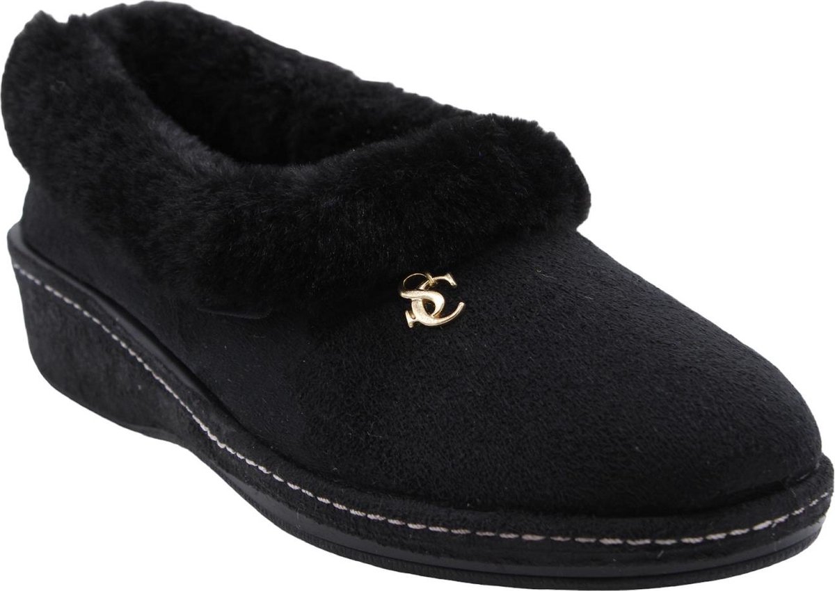 Scapa - Pantoffels - Zwart - Vrouwen - Maat 38 -