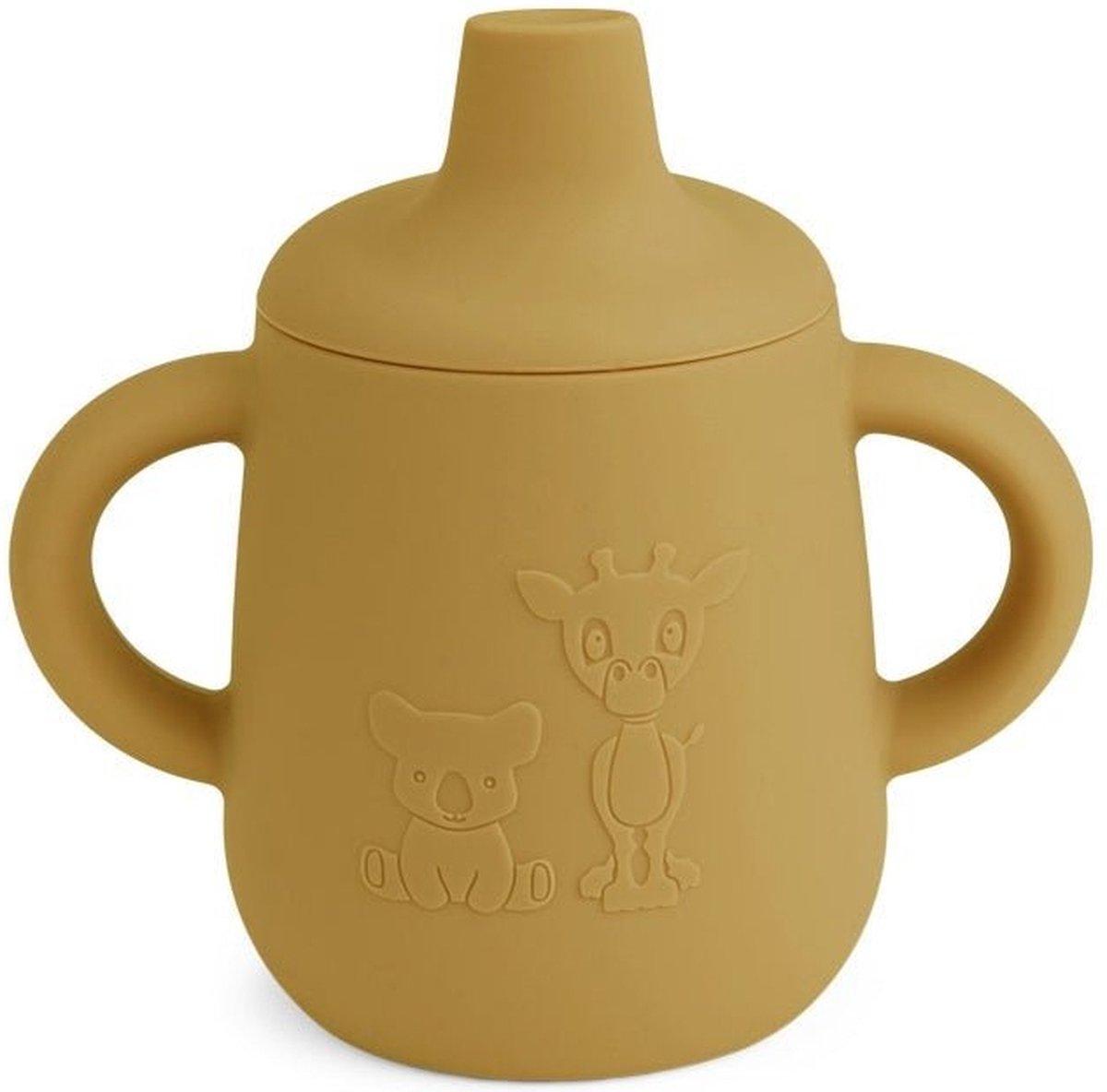 Nuuroo - Aiko siliconen beker met tuitdeksel - Dusty Yellow - 140 ml