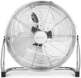 Vloerventilator Stil Chroom Metalen 40 cm Hoge Snelheid - Krachtig - 3 Ventilatorsnelheden - Draaibare Kop - Thuis Kantoor Garage - Antislipvoeten - 100W