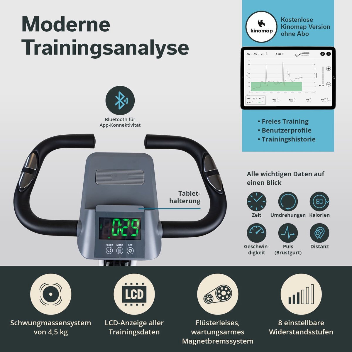 Skandika Foldaway X-3000 Hometrainer Opvouwbaar - afbeelding 2
