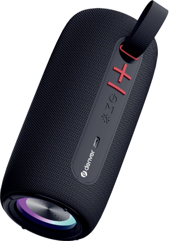 Denver Bluetooth Speaker Draadloos - Lichteffecten - Muziek Box - AUX - TWS Pairing - BTL360 - Zwart van Denver — afbeelding 5