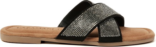 Lazamani - Lexi Suede Dames Slippers Pewter - Maat 39