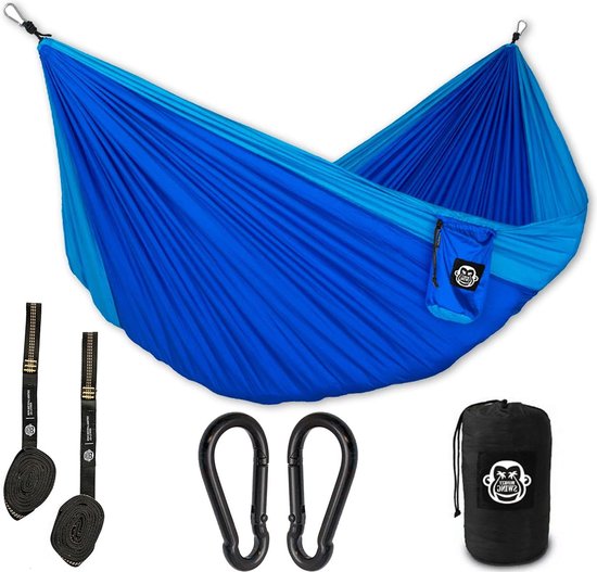 Monkey Swing Hamac ultraléger avec mousquetons et sangles