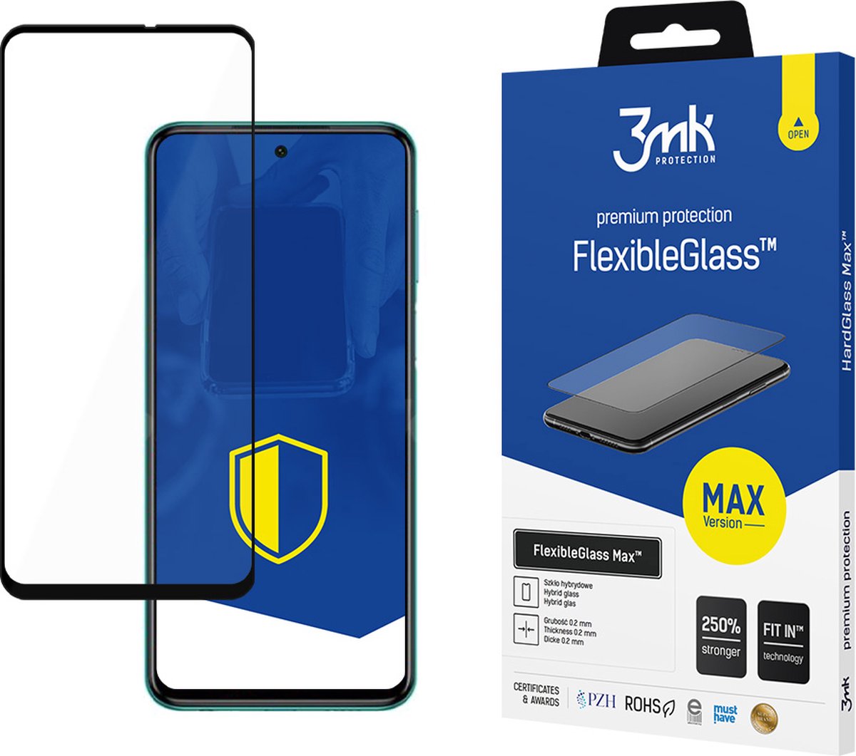 Xiaomi Redmi Note 9 Pro 4G black - 3mk FlexibleGlass Max