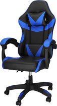 Bol.com Springos Gamestoel - Gaming Stoel - Ergonomische Bureaustoel - Game stoel - Verstelbaar - Gaming Chair - Blauw/Zwart aanbieding