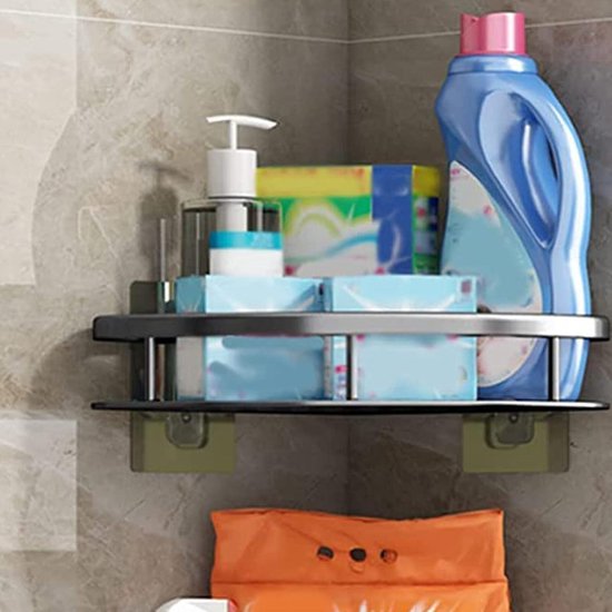 Corner Shower Caddy Soap Holder Bathroom Shower Shelf Storage Basket ...