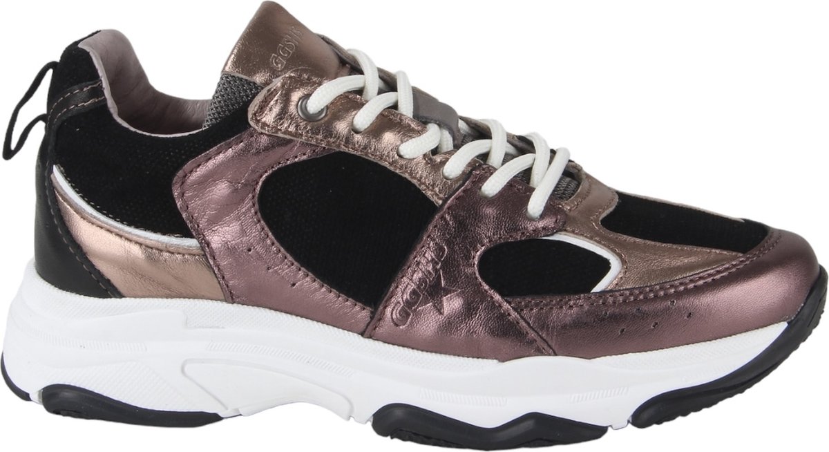 Giga Shoes - G4296 - Lage schoenenMeisjesKindersneakers - Kleur: Zwart - Maat: 40