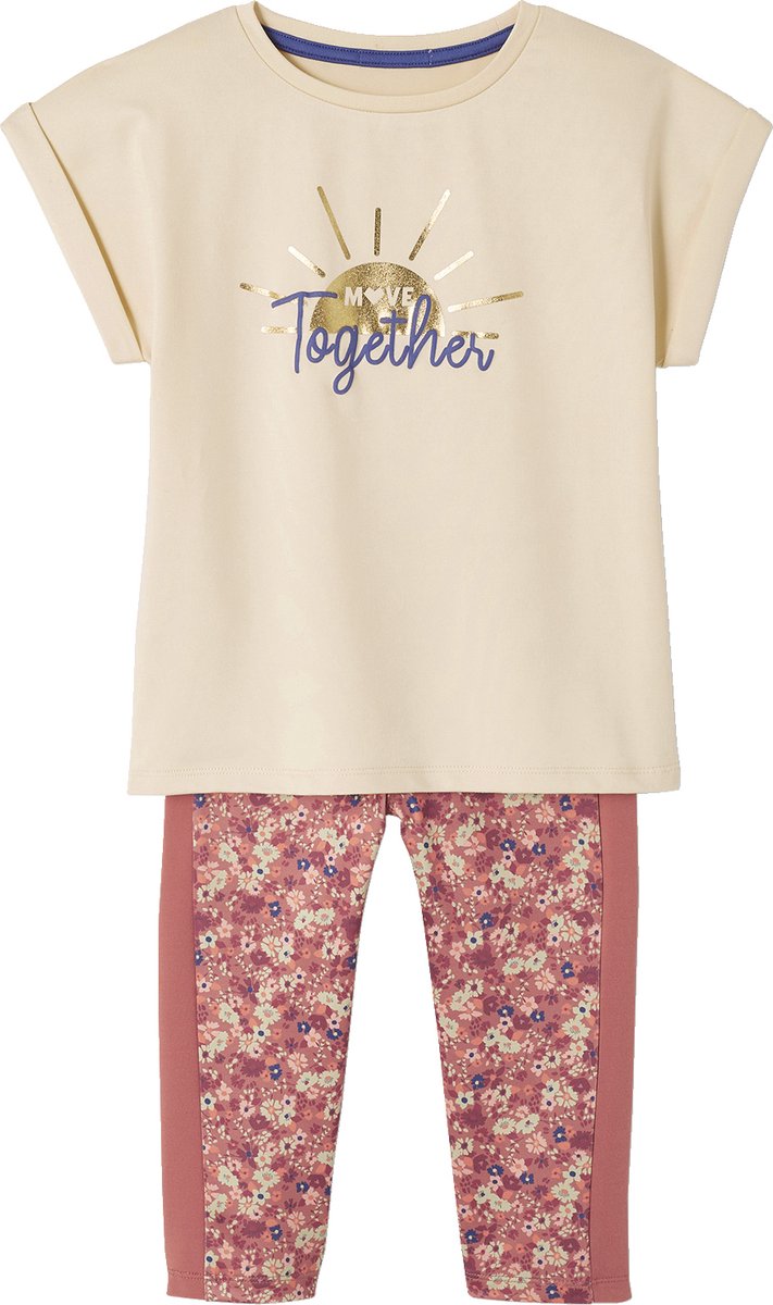Vertbaudet Set Sunrise - t-shirt - broek - meisjes - sport