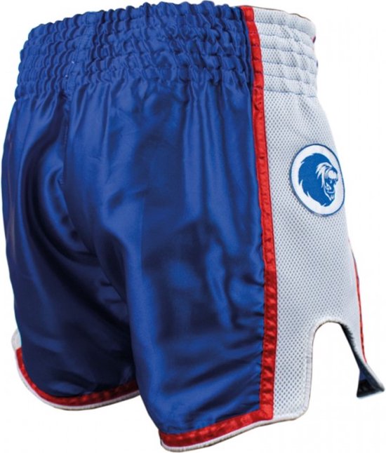 Short de Kickboxing Super Pro Stripes Blauw/ Wit/ Rouge - XS