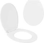Siège et couvercle de Toilettes de remplacement à fermeture souple, ajustement universel, Wit , plastique, 92280