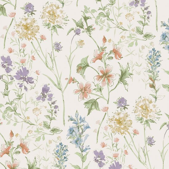 Laura Ashley Wild Meadow Behang - Bloemen - 10mx52cm - Multi