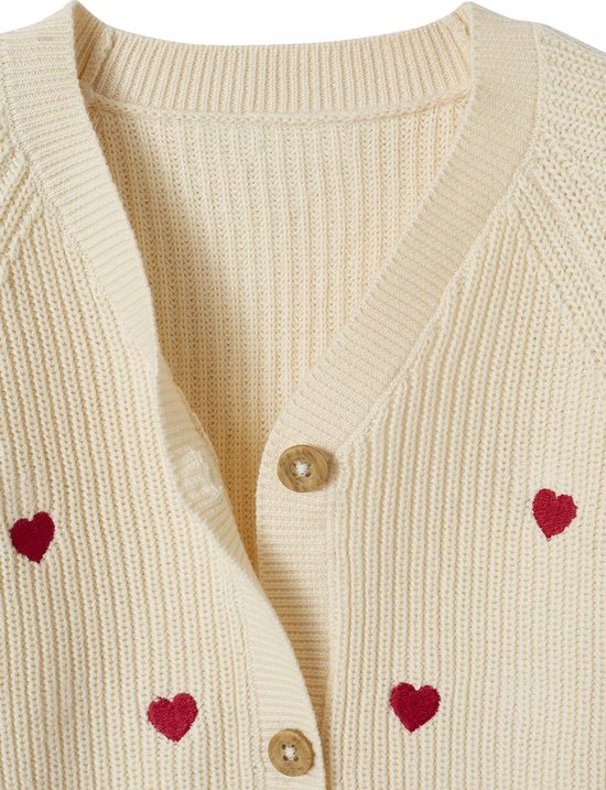 Vertbaudet Gilet brodé col V bébé en côtes anglaises COTTAGE