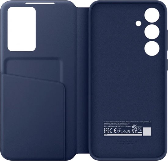 Étui portefeuille Samsung Smart View - Convient pour Samsung Galaxy S24 FE - Blauw