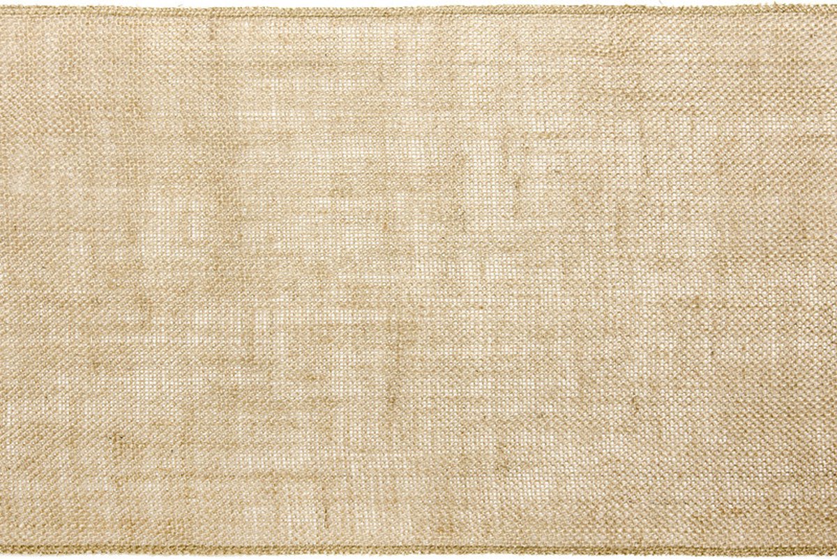 Jute tafelloper - 28 x 500 cm - Thema antiek/romantisch - Tafeldecoratie versieringen