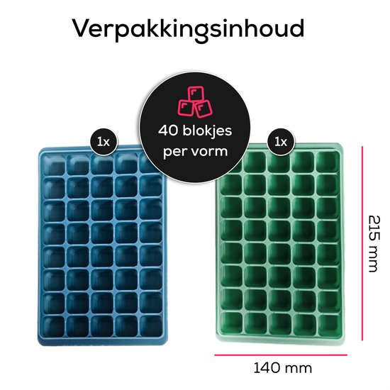 Siliconen ijsblokjesvorm met deksel, set van 3 flexibele ijsblokjesvormen, 15 ijsblokjes per vorm voor de vriezer, water, babyvoeding, whisky, cocktail en drank, eenvoudig los te maken, BPA-vrij (Roze