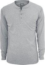 R.E.D. Rock-Engineered Design Lichtgrijs basic shirt met lange mouwen en hoofdband - Heren - M