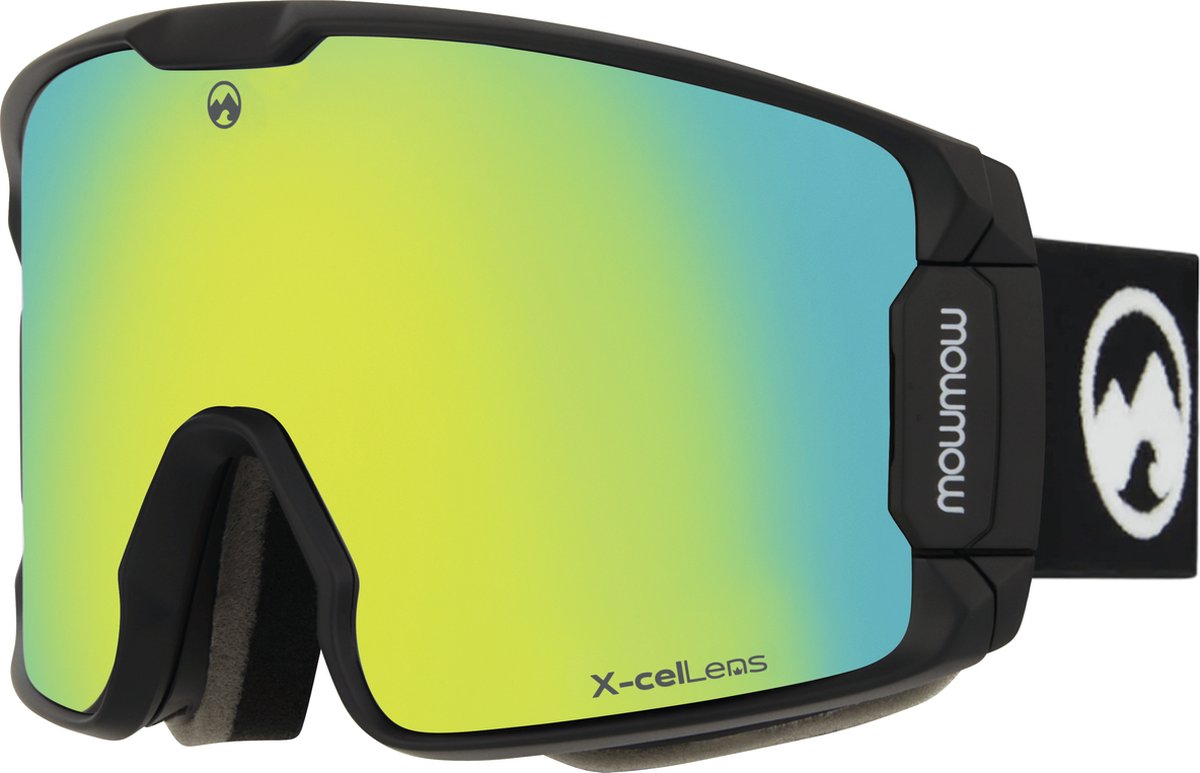 MowMow LEGEND Skibril + Extra Lens – Magnetisch – Bio-Frame - R-Strap - UV400 - Unisex