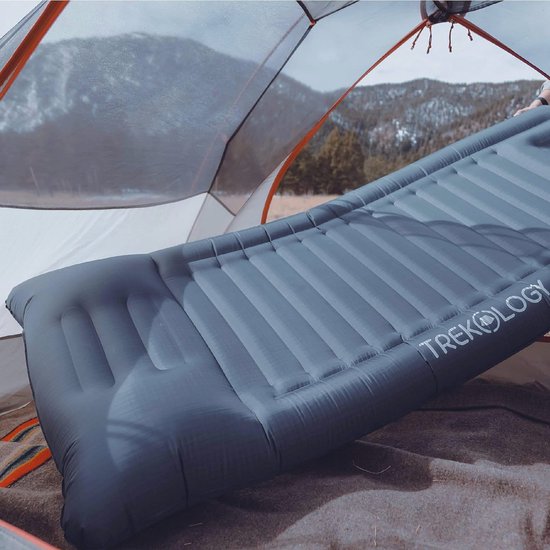 Zelfopblazende Campingmat - Ultralichte Slaapmat voor Buitenactiviteiten - Comfortabel en Draagbaar - 186 x 76 x 12,5 cm van Merkloos — afbeelding 5