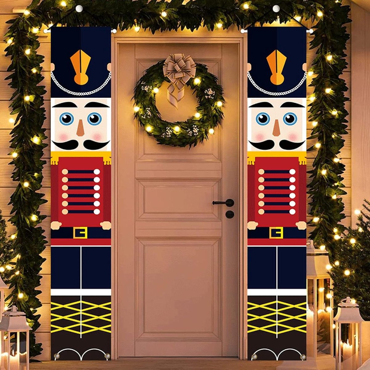 Bannière Noël Casse-Noisette 30x180cm - Déco Extérieur/Intérieur - Paire De 2