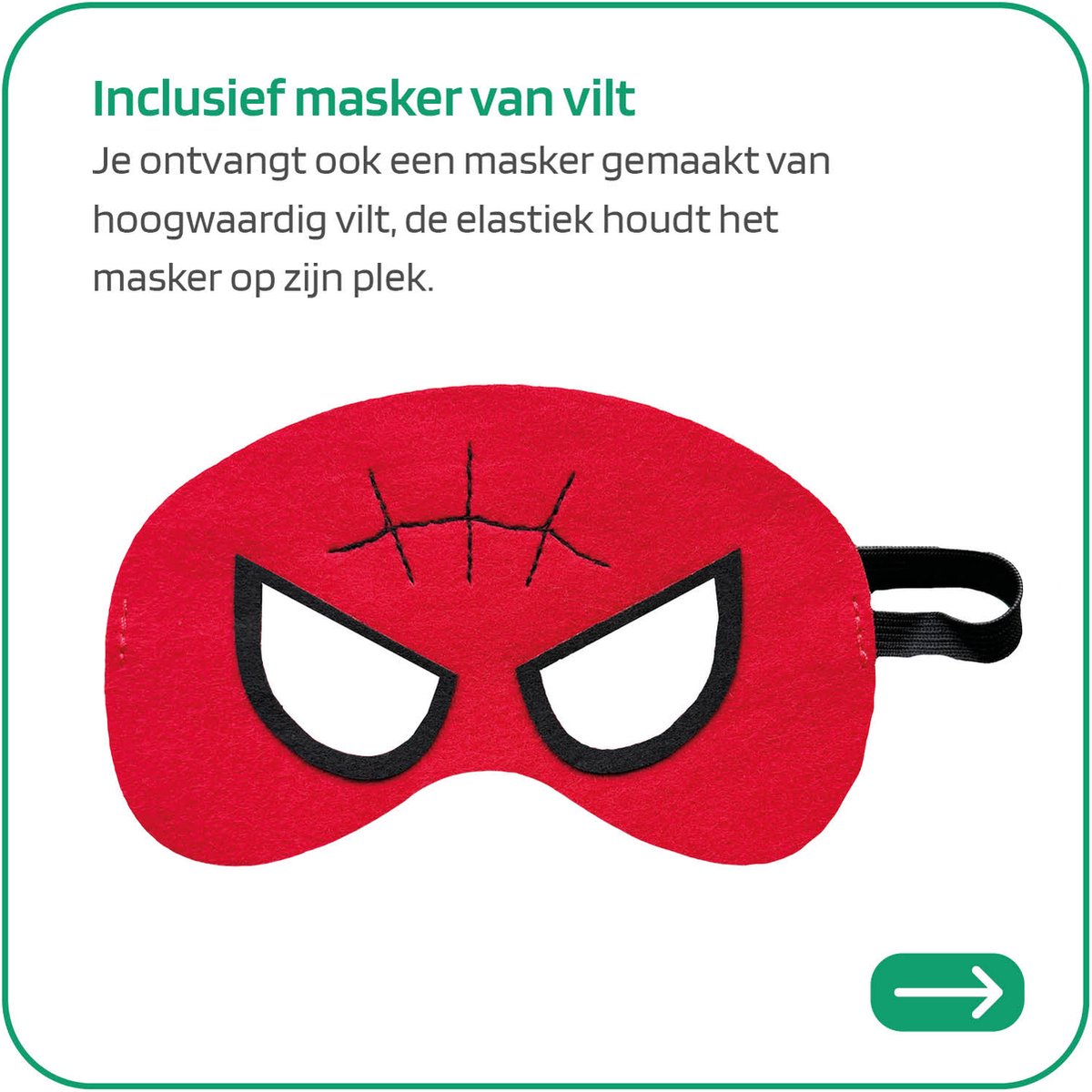 Jobber Toys Superheld verkleedpak Cape + Masker - Superhelden Kostuum — afbeelding 2