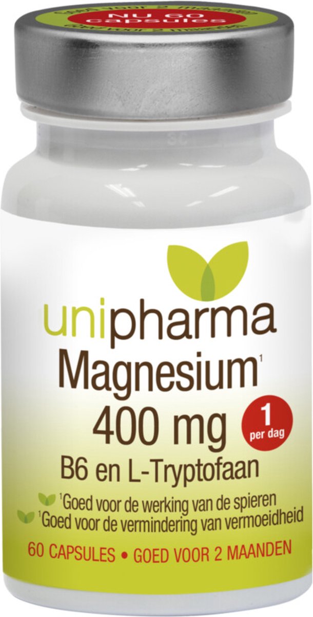 Unipharma Magnesium 400mg B6 - 60 capsules