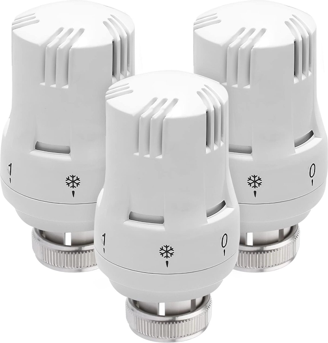 Thermostaatverwarming Set van 3 - Radiatorventiel M30 x 1,5 voor Kantoor en Thuis