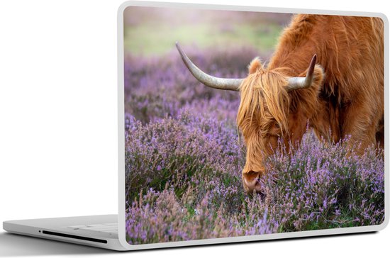 Sticker pour ordinateur portable - 10,1 pouces - Scottish Highlander - Animaux - Heather