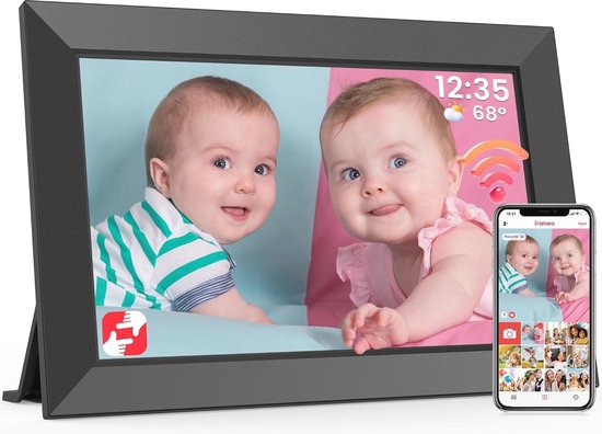 Fra26 1 16g Full HD endüstriyel Frameo ile 15.6 inç Wifi dijital fotoğraf çerç