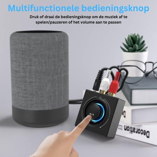 Dailysupplies Bluetooth Transmitter - Bluetooth Receiver - Adapter - Zwart van DailySupplies® — afbeelding 4