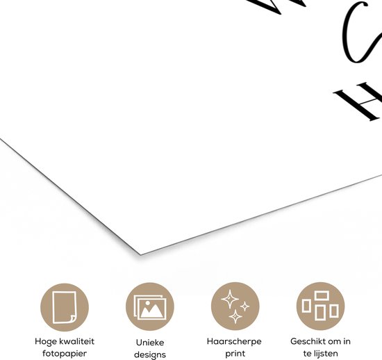 Affiche 60x40 cm - Citations - Bienvenue là où la merde arrive - Wit - Humour - Posters - Décoration murale murale salle de bain - Décoration murale murale WC - Accessoires décoratifs - Décoration murale Toilettes