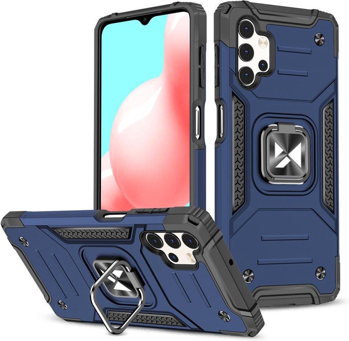 Wozinsky Ring Armor Hybrid Armor Hoesje Voor Samsung Galaxy A23