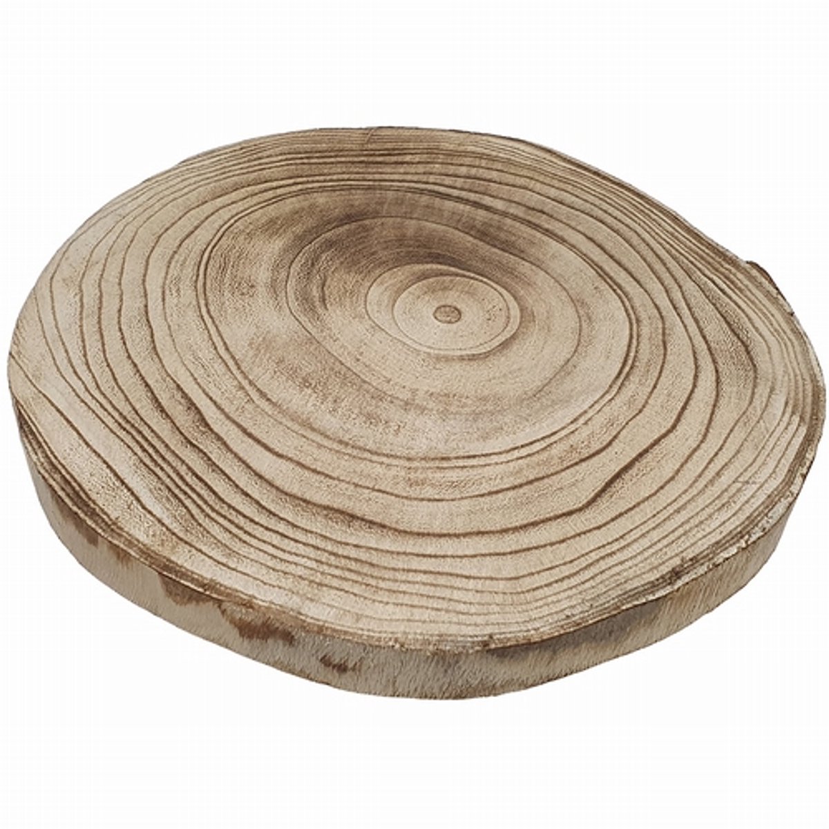 Hobbygroep houten boomstam schijf 25 cm gebrand decoratie.