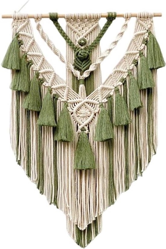 Macramé Wandkleed - Wandtapijt - Muurdecoratie - 75x40 cm Macramé Wandkleed - Wandtapijt - Muurdecoratie - 75x40 cm