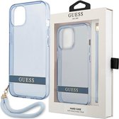 Guess - GUHCP13SHTSGSB - iPhone - 13 - mini - 5.4 - bleu/bleu - coque rigide - Translucide - Step