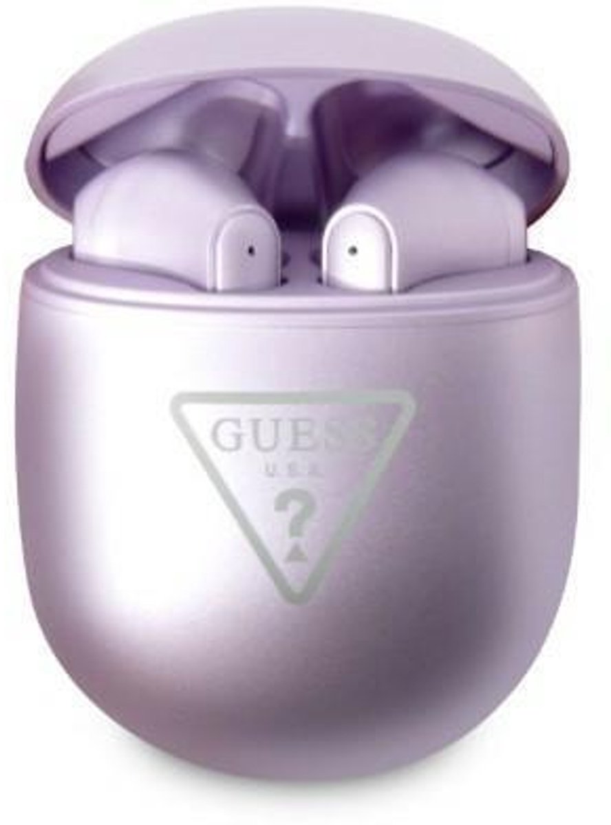 Guess True Wireless Triangle Logo - TWS Bluetooth In-ear Oordopjes - Paars