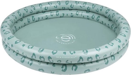 Swim Essentials Opblaasbaar Zwembad - Baby & Kinder Zwembad - Groen Panterprint - Ø 100 cm