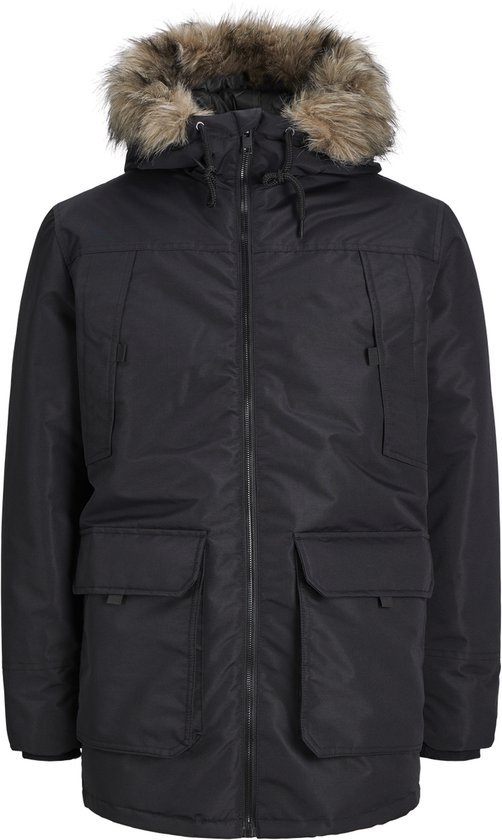 JACK&JONES - JJECONSTRUCT FAUX FUR PARKA SN - Heren - Buitenjassen